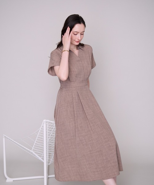 MISCH MASCH(ミッシュマッシュ)の「新色追加 ZOZO限定 ドルマンシャツワンピース(ワンピース・レディース・ブルー/ライトブルー/ブラウン・フリ-)」の7枚目の写真