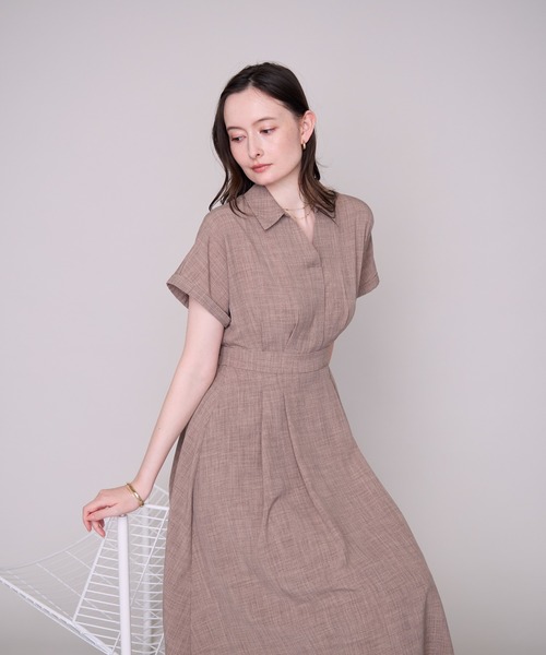 MISCH MASCH(ミッシュマッシュ)の「新色追加 ZOZO限定 ドルマンシャツワンピース(ワンピース・レディース・ブルー/ライトブルー/ブラウン・フリ-)」の8枚目の写真