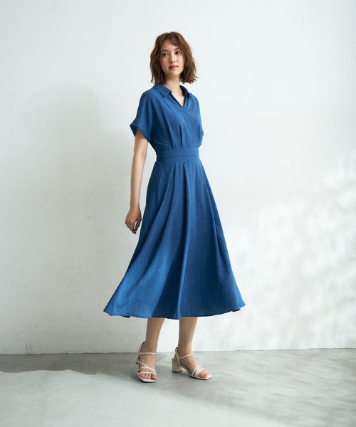 MISCH MASCH(ミッシュマッシュ)の「新色追加 ZOZO限定 ドルマンシャツワンピース(ワンピース・レディース・ブルー/ライトブルー/ブラウン・フリ-)」の16枚目の写真