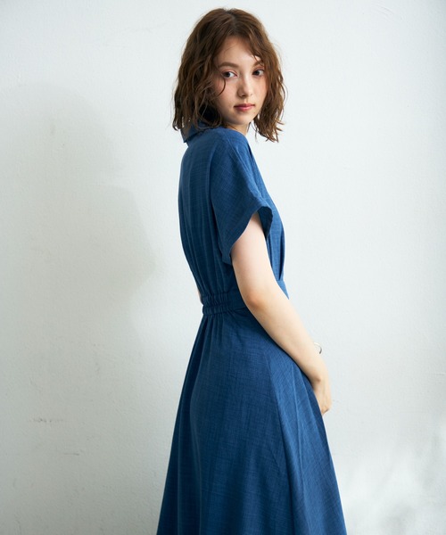 MISCH MASCH(ミッシュマッシュ)の「新色追加 ZOZO限定 ドルマンシャツワンピース(ワンピース・レディース・ブルー/ライトブルー/ブラウン・フリ-)」の21枚目の写真