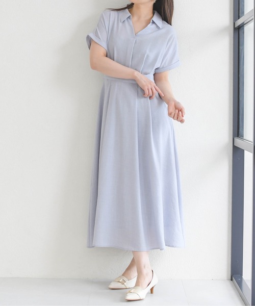 MISCH MASCH（ミッシュマッシュ）の「新色追加 ZOZO限定  ドルマンシャツワンピース（ワンピース・レディース・ブルー/ライトブルー/ブラウン・ﾌﾘ-）」の22枚目の写真