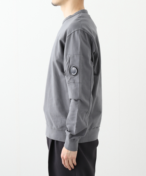 C.P. Company ライトフリース フード スウェットシャツ 関送料込 セール】【C.P. Company】ライト フリース クルーネック