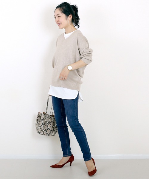 Aletta vita（アレッタビータ）の「【選べる着丈】デニムストレッチパンツ（デニムパンツ・レディース・ブルー/ネイビー・S-Regular/M-Regular/L-Regular/XL-Regular/S-Long/M-Long/L-Long/XL-Long）」の22枚目の写真