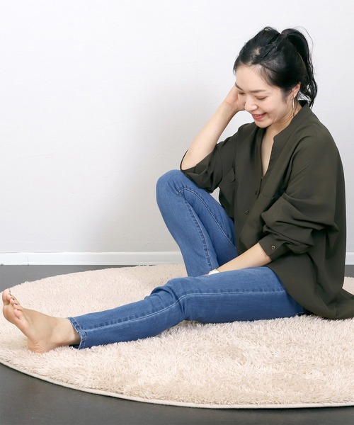 Aletta vita（アレッタビータ）の「【選べる着丈】デニムストレッチパンツ（デニムパンツ・レディース・ブルー/ネイビー・S-Regular/M-Regular/L-Regular/XL-Regular/S-Long/M-Long/L-Long/XL-Long）」の7枚目の写真