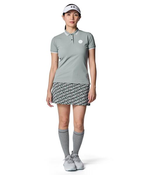 UNDER ARMOUR(アンダーアーマー)の「UAドライブ スラッシュ ロゴ スカート(ゴルフ/レディース)(スカート・レディース・カーキ系・L/M/S/XL)」の3枚目の写真