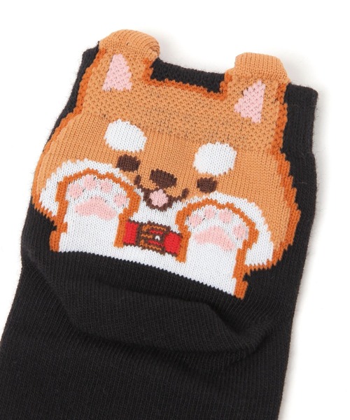 repipi armario（レピピ アルマリオ）の「ハイタッチ！アニマルソックス（ソックス/靴下・キッズ・パープル/ホワイト/ブラック/グレー/ブルー・FREE）」の7枚目の写真