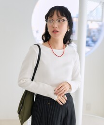 FREAK'S STORE | バレエネック ランダムリブロンT(Tシャツ/カットソー)