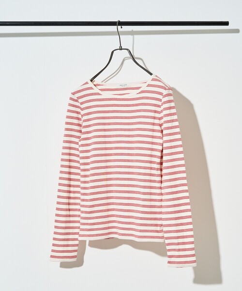 FREAK'S STORE（フリークスストア）の「バレエネック ランダムリブロンT（Tシャツ/カットソー・レディース・レッド/ブラック/オフホワイト/サックスブルー・ﾌﾘ-）」の10枚目の写真