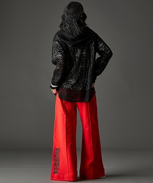 GEVS.（ジェイヴィス）の「レースパーカーブラウス＜大きいサイズ有＞GEVS.（パーカー・レディース・オフホワイト/ブラック・4L/3L/LL/L/M/5L）」の9枚目の写真