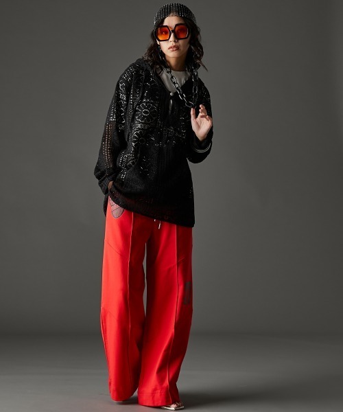 GEVS.（ジェイヴィス）の「レースパーカーブラウス＜大きいサイズ有＞GEVS.（パーカー・レディース・オフホワイト/ブラック・4L/3L/LL/L/M/5L）」の11枚目の写真