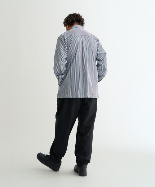 NANGA（ナンガ）の「STRIPE W POCKET BOX SHIRT/ストライプ Wポケット