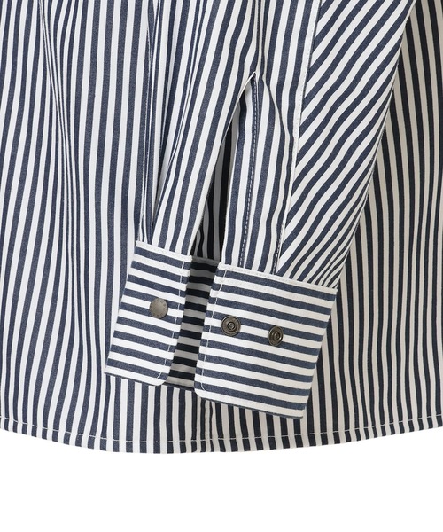 NANGA（ナンガ）の「STRIPE W POCKET BOX SHIRT/ストライプ Wポケット