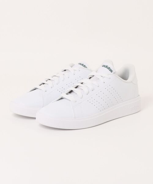 adidas(アディダス)の「《adidas》ADVANCOURT BASE 2.0 U(スニーカー・メンズ・ホワイト×ホワイト/ブラック×ブラック/ホワイト系その他/ホワイト×ブラック/ホワイト系その他2/ダークネイビー/オフホワイト/ゴールド・26.0cm/26.5cm/27.0cm/27.5cm/28.0cm/25.5cm/25.0cm/24.5cm/24.0cm/23.5cm/23.0cm/22.5cm)」の3枚目の写真