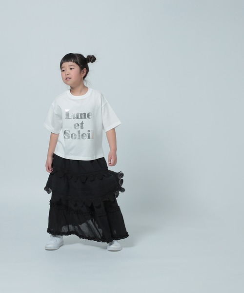 LOWRYS FARM（ローリーズファーム）の「アソートＰＴＳＳ　290094（Tシャツ/カットソー・キッズ・オフホワイト/チャコールグレー/杢グレー/ブルー・110cm/120cm/130cm/140cm/150cm）」の14枚目の写真