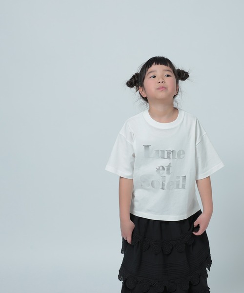 LOWRYS FARM（ローリーズファーム）の「アソートＰＴＳＳ　290094（Tシャツ/カットソー・キッズ・オフホワイト/チャコールグレー/杢グレー/ブルー・110cm/120cm/130cm/140cm/150cm）」の16枚目の写真