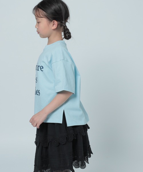 LOWRYS FARM（ローリーズファーム）の「アソートＰＴＳＳ　290094（Tシャツ/カットソー・キッズ・オフホワイト/チャコールグレー/杢グレー/ブルー・110cm/120cm/130cm/140cm/150cm）」の21枚目の写真