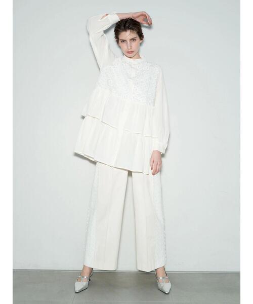 Te chichi(テチチ)の「【Atelier Sucre】サイドレースパンツ《2025spring catalog item》(その他パンツ・レディース・オフホワイト・F)」の1枚目の写真