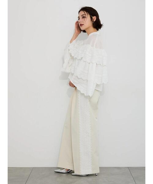 Te chichi(テチチ)の「【Atelier Sucre】サイドレースパンツ《2025spring catalog item》(その他パンツ・レディース・オフホワイト・F)」の3枚目の写真