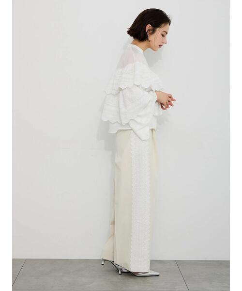 Te chichi(テチチ)の「【Atelier Sucre】サイドレースパンツ《2025spring catalog item》(その他パンツ・レディース・オフホワイト・F)」の5枚目の写真