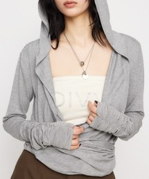 DRAPE HOODIE トップス
