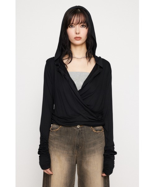 DRAPE HOODIE トップス（パーカー）｜LAGUA GEM（ラグアジェム