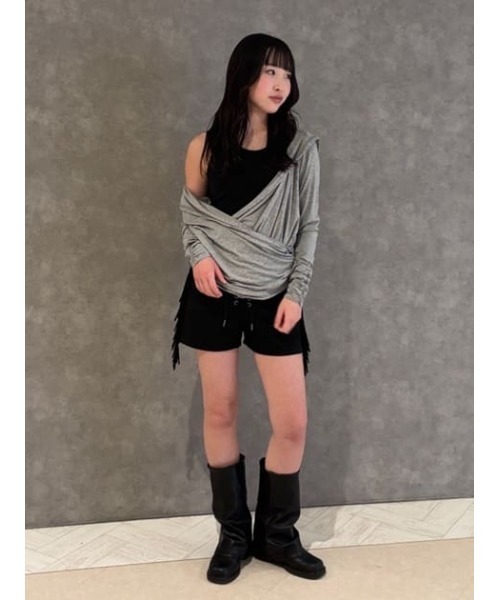 LAGUA GEM | DRAPE HOODIE トップス (Tシャツ・カットソー(長袖