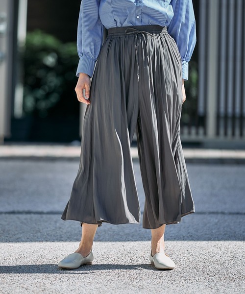 FOUND GOOD（ファウンドグッド）の「サラツヤスカーチョ（その他パンツ・レディース・イエロー系2/アイボリー/ブラック/ホワイト系7/ネイビー/グレー系8・S/L/M）」の3枚目の写真