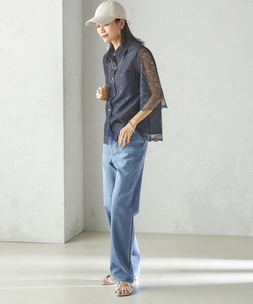Revis.（レヴィス）の「Revis.:〈UVカット/撥水〉リボン キャップ（キャップ・レディース・アイボリー/ブラック/オリーブ・ONE SIZE）」の11枚目の写真