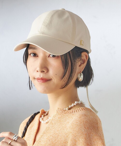 Revis.（レヴィス）の「Revis.:〈UVカット/撥水〉リボン キャップ（キャップ・レディース・アイボリー/ブラック/オリーブ・ONE SIZE）」の20枚目の写真