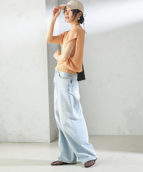 Revis.（レヴィス）の「Revis.:〈UVカット/撥水〉リボン キャップ（キャップ・レディース・アイボリー/ブラック/オリーブ・ONE SIZE）」の15枚目の写真
