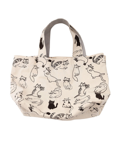 POU DOU DOU(プードゥドゥ)の「<Daily>キャンパスオリジナルプリントトートバッグ(トートバッグ・レディース・キナリ/ブルー/ダークグレー・フリー)」の14枚目の写真