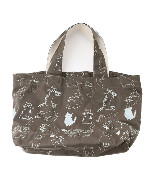 POU DOU DOU(プードゥドゥ)の「<Daily>キャンパスオリジナルプリントトートバッグ(トートバッグ・レディース・キナリ/ブルー/ダークグレー・フリー)」の16枚目の写真