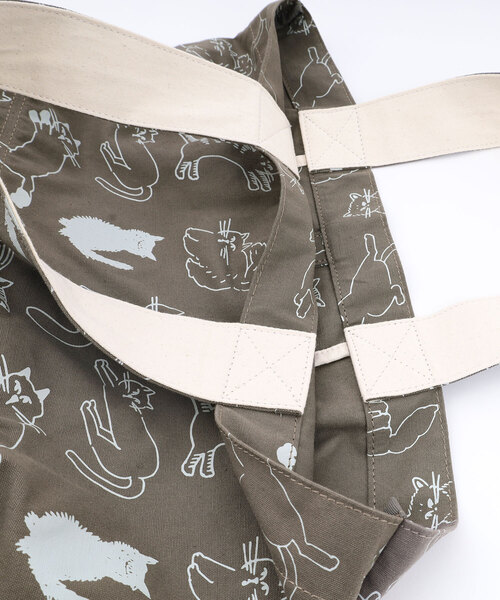 POU DOU DOU(プードゥドゥ)の「<Daily>キャンパスオリジナルプリントトートバッグ(トートバッグ・レディース・キナリ/ブルー/ダークグレー・フリー)」の19枚目の写真