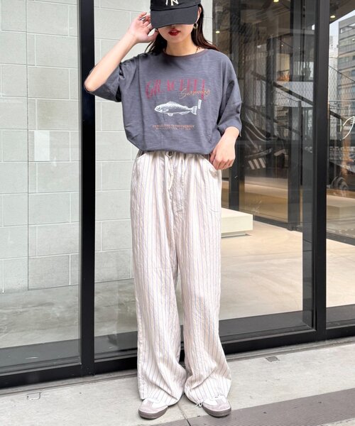 CIAOPANIC TYPY(チャオパニックティピー)の「【GOOD HOLIDAY】シアースラブアソートスーベニアTee(Tシャツ/カットソー・レディース・イエロー/ホワイト系その他/ホワイト/チャコールグレー・ONE SIZE)」の8枚目の写真