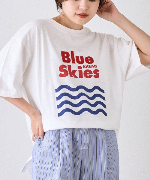 CIAOPANIC TYPY(チャオパニックティピー)の「【GOOD HOLIDAY】シアースラブアソートスーベニアTee(Tシャツ/カットソー・レディース・イエロー/ホワイト系その他/ホワイト/チャコールグレー・ONE SIZE)」の9枚目の写真