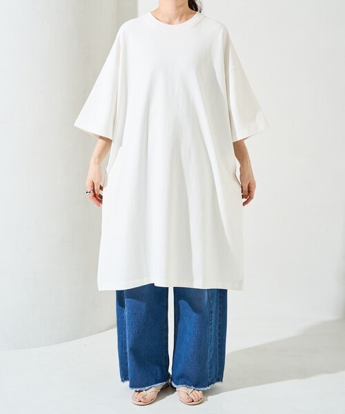 セール】限定展開 ビッグシルエットTシャツ半袖ミニワンピース