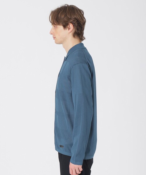 BLACK LABEL CRESTBRIDGE(ブラックレーベル・クレストブリッジ)の「ペーパーミックスシアーチェックカーディガン(カーディガン/ボレロ・メンズ・ホワイト系その他/ネイビー・L/M)」の11枚目の写真