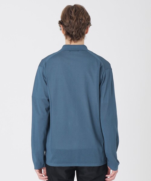 BLACK LABEL CRESTBRIDGE(ブラックレーベル・クレストブリッジ)の「ペーパーミックスシアーチェックカーディガン(カーディガン/ボレロ・メンズ・ホワイト系その他/ネイビー・L/M)」の12枚目の写真