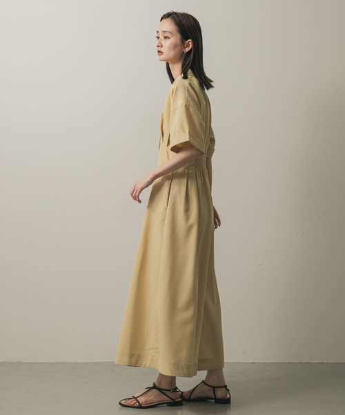 SENSE OF PLACE by URBAN RESEARCH(センスオブプレイスバイアーバンリサーチ)の「ウエストタックシャツワンピース(ワンピース・レディース・ベージュ/カーキ/チャコールグレー/ライトブルー/ブルー系その他/レッド・S/ONE)」の20枚目の写真