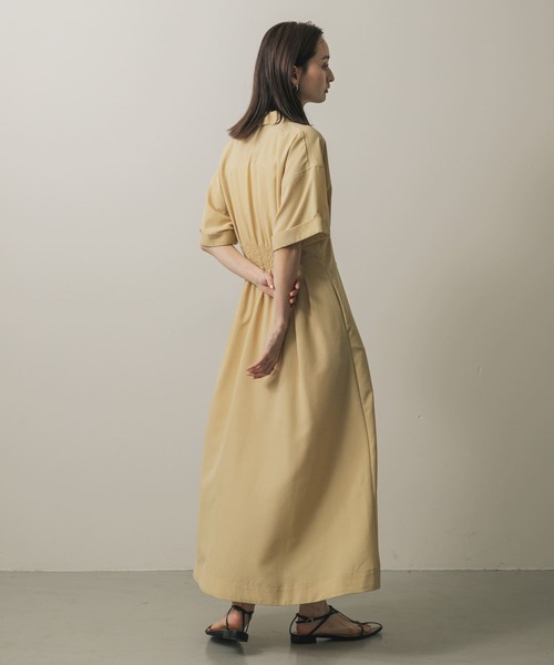SENSE OF PLACE by URBAN RESEARCH(センスオブプレイスバイアーバンリサーチ)の「ウエストタックシャツワンピース(ワンピース・レディース・ベージュ/カーキ/チャコールグレー/ライトブルー/ブルー系その他/レッド・S/ONE)」の21枚目の写真
