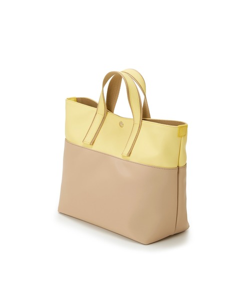 Breath TOPKAPI(ブレストプカピ)の「【Breath TOPKAPI】Bright ブライト カラーブロック A4 トートバッグ(トートバッグ・レディース・ブラック/グリーン/レモンイエロー/オフホワイト・FREE)」の19枚目の写真