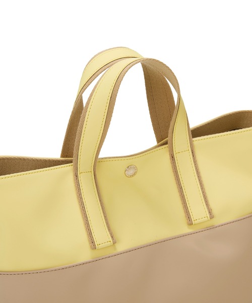 Breath TOPKAPI(ブレストプカピ)の「【Breath TOPKAPI】Bright ブライト カラーブロック A4 トートバッグ(トートバッグ・レディース・ブラック/グリーン/レモンイエロー/オフホワイト・FREE)」の16枚目の写真