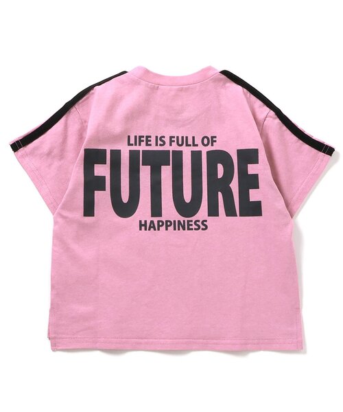 BREEZE(ブリーズ)の「【WEB限定/ジュニア対応】袖ラインバックロゴ半袖Tシャツ(Tシャツ/カットソー・キッズ・ブルー/オフホワイト/ブラック/オレンジ/ブラウン/ピンク/ライム・90/100/110/120/130/140/150/160)」の6枚目の写真
