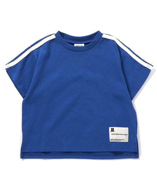 BREEZE(ブリーズ)の「【WEB限定/ジュニア対応】袖ラインバックロゴ半袖Tシャツ(Tシャツ/カットソー・キッズ・ブルー/オフホワイト/ブラック/オレンジ/ブラウン/ピンク/ライム・90/100/110/120/130/140/150/160)」の15枚目の写真