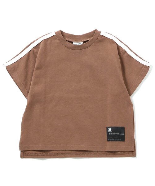 BREEZE(ブリーズ)の「【WEB限定/ジュニア対応】袖ラインバックロゴ半袖Tシャツ(Tシャツ/カットソー・キッズ・ブルー/オフホワイト/ブラック/オレンジ/ブラウン/ピンク/ライム・90/100/110/120/130/140/150/160)」の14枚目の写真