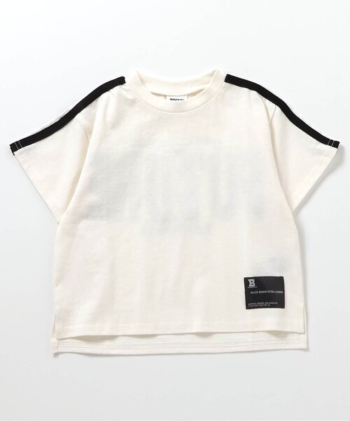 BREEZE(ブリーズ)の「【WEB限定/ジュニア対応】袖ラインバックロゴ半袖Tシャツ(Tシャツ/カットソー・キッズ・ブルー/オフホワイト/ブラック/オレンジ/ブラウン/ピンク/ライム・90/100/110/120/130/140/150/160)」の12枚目の写真