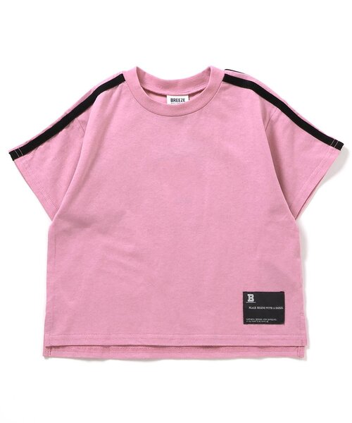 BREEZE(ブリーズ)の「【WEB限定/ジュニア対応】袖ラインバックロゴ半袖Tシャツ(Tシャツ/カットソー・キッズ・ブルー/オフホワイト/ブラック/オレンジ/ブラウン/ピンク/ライム・90/100/110/120/130/140/150/160)」の11枚目の写真