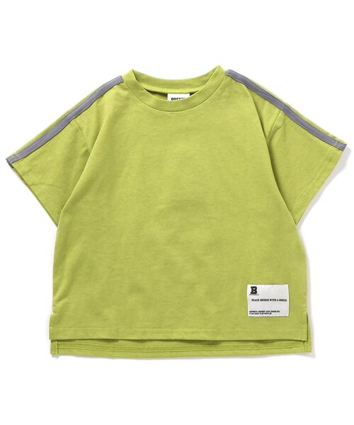 BREEZE(ブリーズ)の「【WEB限定/ジュニア対応】袖ラインバックロゴ半袖Tシャツ(Tシャツ/カットソー・キッズ・ブルー/オフホワイト/ブラック/オレンジ/ブラウン/ピンク/ライム・90/100/110/120/130/140/150/160)」の10枚目の写真