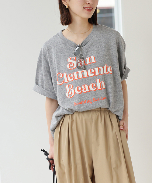 JOURNAL STANDARD relume(ジャーナルスタンダード レリューム)の「スーベニアTCR TEE(Tシャツ/カットソー・レディース・チャコールグレー/アイボリー・FREE)」の13枚目の写真