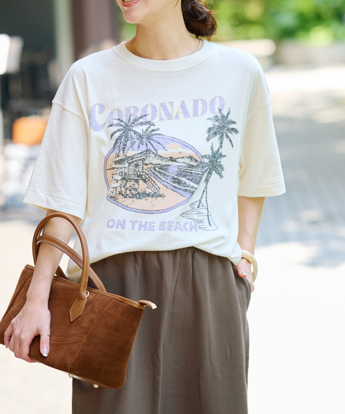 JOURNAL STANDARD relume(ジャーナルスタンダード レリューム)の「スーベニアTCR TEE(Tシャツ/カットソー・レディース・チャコールグレー/アイボリー・FREE)」の21枚目の写真